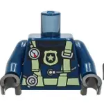 <樂高人偶小舖>正版LEGO 特殊66 身體 警察徽章 潛水服 城市系列 6332270 人偶配件