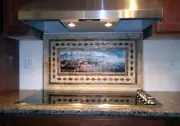 Panorama Ancient World sea M. Heemskerck Tile Mural Backsplash Marble Ceramic