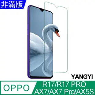 【揚邑】OPPO R17/R17 PRO/AX7/AX7 Pro/AX5S 鋼化玻璃膜9H防爆抗刮防眩保護貼