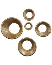 Elevarre Set of 5 Pepin Metal Wall Rings