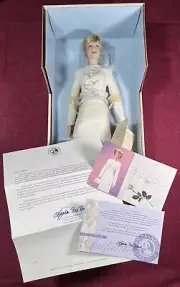 PRINCESS DIANA - FRANKLIN MINT PORCELAIN DOLL - IVORY DRESS WORE IN SAUDI ARABIA