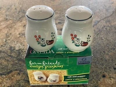 Collectable Oneida Salt and Pepper Farm Friends