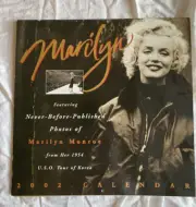 2002 Marilyn Monroe Calendar U.S.O 1954 Unseen photos of Tour Of Korea New!