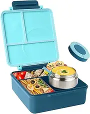 SKIEXOAD Bento Box for Kids - Insulated Lunch Box with 8oz Thermos Food Jar ，Leak-Proof Lunch Containers for ouudoor and Camping