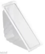 100 Large Plastic Sandwich Container /Triangle/Wedges