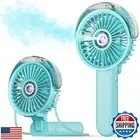SWEETFULL Portable Misting Fan - 180° Foldable Handheld Personal Fan with Mis