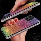 For iPhone 16 15 14 Pro Max 13 12 XR Bling Sparkle Diamond Gradient Rainbow Case