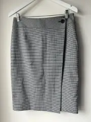 DAVID LAWRENCE Women’s Wrap Gingham Skirt Size 10 BRAND NEW RRP $99