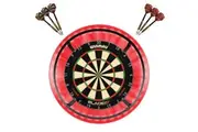 Winmau Blade 6 TRIPLE CORE Dart Board + Target Corona Light + Red Surround + Darts