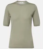 [Max Mara] Max Mara Gerico virgin wool top UK 20 green