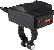 Phone Charger for Motorcycle | Stable Fast Charging USB Phone Charger | Safe Waterproof Power Adapter for Telephones Tablets Motorcycle Handlebar