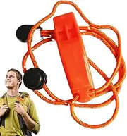 Survival Whistle,High-Decibel Hiking Safety Whistle with Lanyard - Waterproof Survival Supplies, Camping Gear for Outdoor Adventure