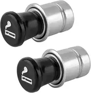 Car Cigarette Lighter, Pop-Out Metal Plastic Construction Cigarette Lighter,12V Auto Cigarette Lighter Plug Replacement Fits for Most Vehicles Socket(2 Pack)