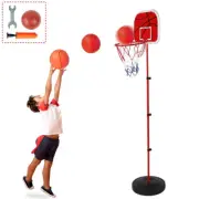 Kids Basketball Hoop and Stand with Net & Ball Outdoor Garden Indoor Sport 170cm