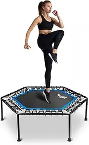 Yes4All Rebounder Trampoline for Adults, 48-Inch, 350 LBS Stable & Silent Exercise Trampoline for Rebounding, Jumping Cardio