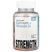 T-RQ, Adult Gummy, Calcium + Vitamin D, Strawberry, Orange, Cherry, 30 Gummies