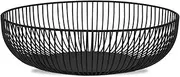IBWell Black Wire Fruit Basket Fruit Bowl Kitchen Fruit Basket Stand Fruit Bowls for the Counters Metal Fruit Bowl (Exposure)