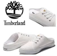 在飛比找Yahoo!奇摩拍賣優惠-Timberland 白色懶人鞋 7.5號