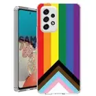 For Samsung Galaxy A23 5g A52 A53 TPU Case Cover+Glass(Pride Flag)