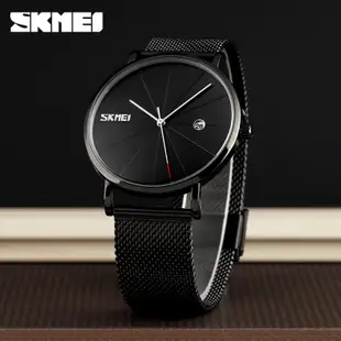 時刻美 SKMEI 9183 手錶 腕錶 官方正品 時尚男士手錶 品牌石英錶 防水韓版潮流錶 鋼帶手錶 防水手錶