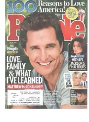 PEOPLE Magazine July 4, 2016 Matthew McConaughey, Michael Jackson, Taylor Swift