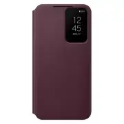 Samsung Galaxy S22+ Smart Clear View Cover - Burgundy