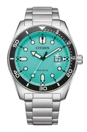 Citizen Marine Turquoise Dial Sports Eco-Drive 100M Men's Watch AW1760-81W