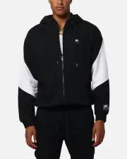 [Nike] Nike Air Full-zip Fleece Hoodie Black/white/white - Size S S Black/White/Whi