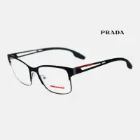 在飛比找蝦皮商城優惠-PRADA VPS55I 普拉達品牌眼鏡｜商務復古黑色方型眼