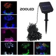 72Ft 50/200 LEDs Solar Copper Fairy String Light Lawn Lamp Party Christmas Light