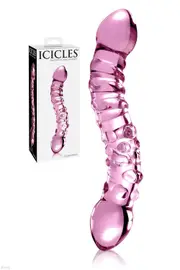 Pipedream Icicles 7.75" Double Sided Glass Massager