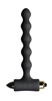 House Of Dasein Petite Sensations Pearls Black silicone Vibrating Butt Plugs