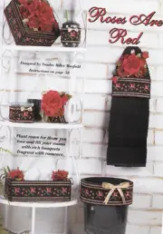 ROSES ARE RED BOUDOIR ACCESSORIES ----- PLASTIC CANVAS PATTERNS