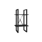 2 Tier 40 X 30 X 70 Cm Book Cabinet Black Engineered Wood