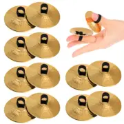 10 Pcs Mini Finger Cymbals Child Copper Band Small Instrument for Fingers