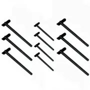 SS Black Oxide 3/16" Short Length Hand Swage Drop Spin Stud for 3/16" Cable,10Pc