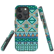For iPhone 15 Pro Case, Shielding Cover, Bohemian Pattern
