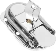 COOLHIYA Vintage Metal Hasp Lock for Suitcases and Jewelry Boxes Decorative Toggle Latch for Compartment Security Versatile Buckle Design for Travel Bags and Present Boxes