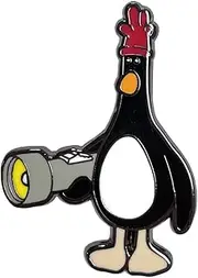 [Pawprint Family] | Feathers McGraw Enamel Pin Badge | Wallace and Gromit Official Merchandise, Zinc Alloy, Enamel, Zinc Alloy, Enamel