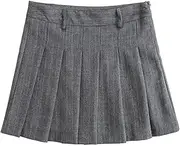 [Zadaos] Office Lady Gray9 Stripe Blazer 2 Piece Sets Pinstripes Pockets Slim Blazer Coat + Zipper Mini Skirts