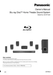 Panasonic SA-BTT268 Home Theater System Owners Instruction Manual