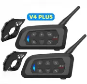 Moto Helmet Bluetooth Walkie Talkie 4Riders Distance 1500 Meters IP65 Waterproof