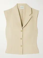 [Le Kasha] Le Kasha - Sawadah Linen Vest - Beige - XS/S XS/S Neutrals