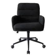 Aglaya Adjustable Boucle Swivel Office Chair w/ Castor Leg