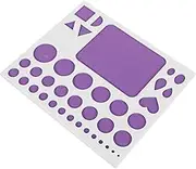 HOMSFOU Purple Quilling Template Board Multifunctional Cork Backed Tool for Paper Quilling Crafts Convenient Ruler Curling Tool for DIY Paper Strips for Creative Projects