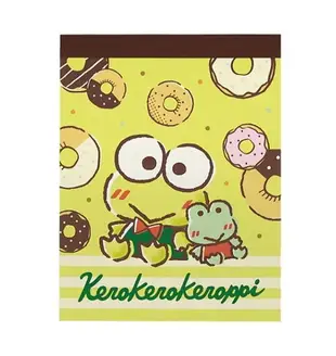 【震撼精品百貨】KeroKeroKeroppi 大眼蛙~日本三麗鷗Sanrio 大眼蛙迷你便條本-甜甜圈*40779