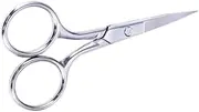 MERRYHAPY Stainless Steel Eyebrow Scissors Nose Hair Trimmer Precision Curved Blades for Facial Hair Grooming for Eyebrows Beards Mustaches Scissors