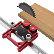 Adjustable Stock Guide with One-Way Wheel and Safety Auxiliary Tool Versatile for Table Saw Band Saw Circular Saw Woodwo