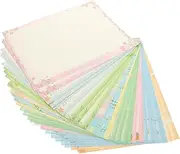 STOBOK 50 Sheets Decorative Printing Paper Thick Decorative Paper for Printer for DIY Crafting