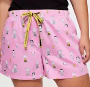 NWT PETER ALEXANDER LADIES PEANUTS SNOOPY SHORTS PLUS SIZE 1+ / AU 16 - 18